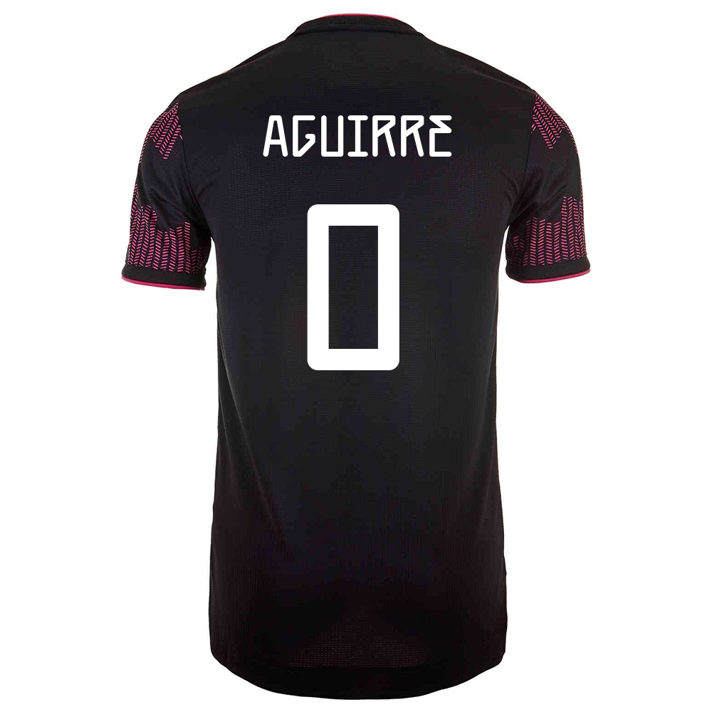Mujer Selección De Fútbol De México Camiseta Erick Aguirre #0 1ª Equipación Rosa Roja 2021 Chile