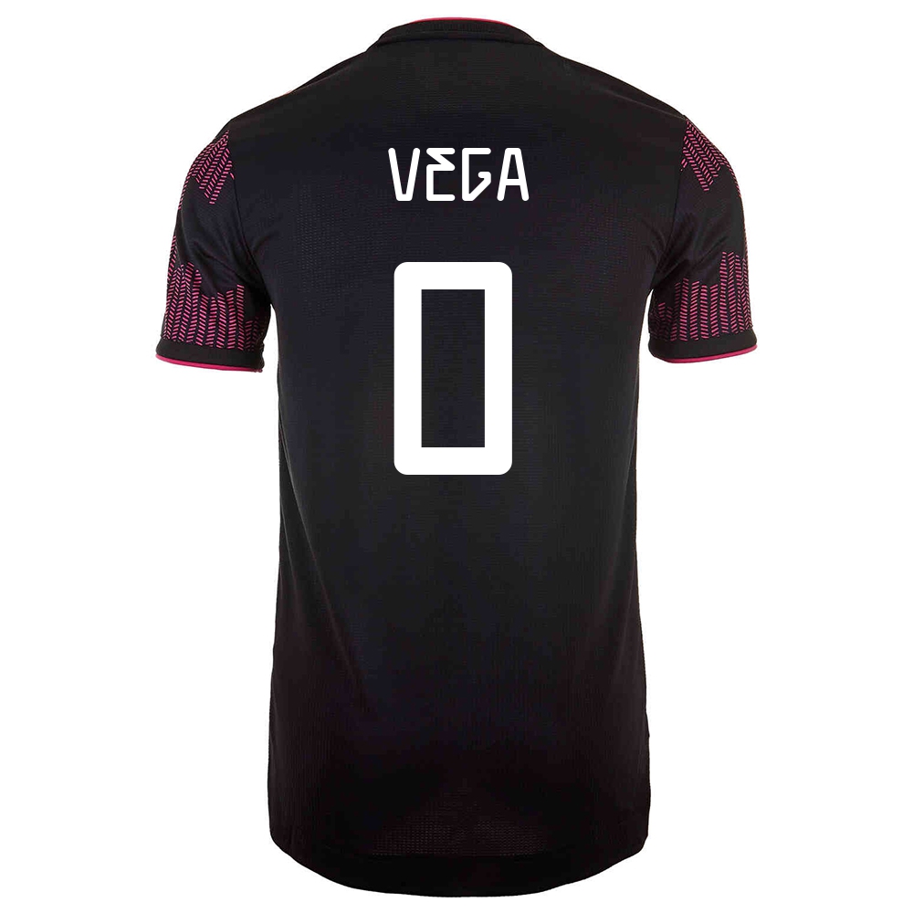 Mujer Selección De Fútbol De México Camiseta Alexis Vega #0 1ª Equipación Rosa Roja 2021 Chile