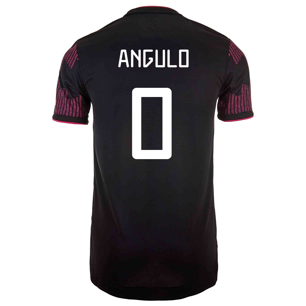 Mujer Selección De Fútbol De México Camiseta Jesus Angulo #0 1ª Equipación Rosa Roja 2021 Chile