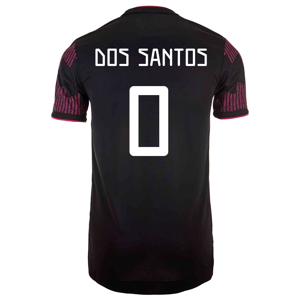 Mujer Selección De Fútbol De México Camiseta Jonathan Dos Santos #0 1ª Equipación Rosa Roja 2021 Chile