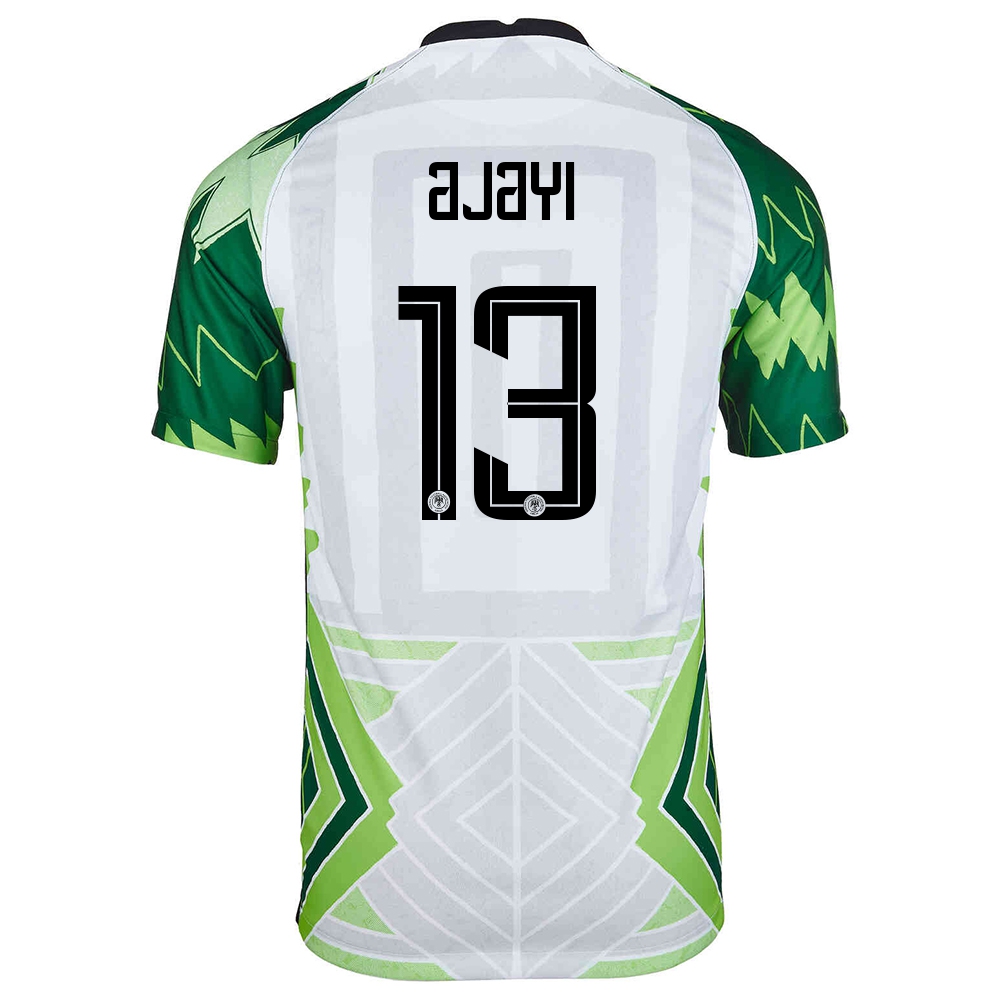 Mujer Selección De Fútbol De Nigeria Camiseta Semi Ajayi #13 1ª Equipación Verde Blanco 2021 Chile