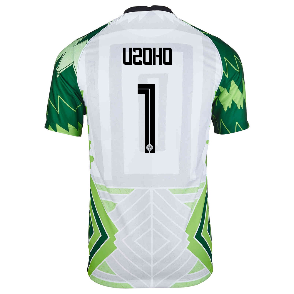 Niño Selección De Fútbol De Nigeria Camiseta Francis Uzoho #1 1ª Equipación Verde Blanco 2021 Chile