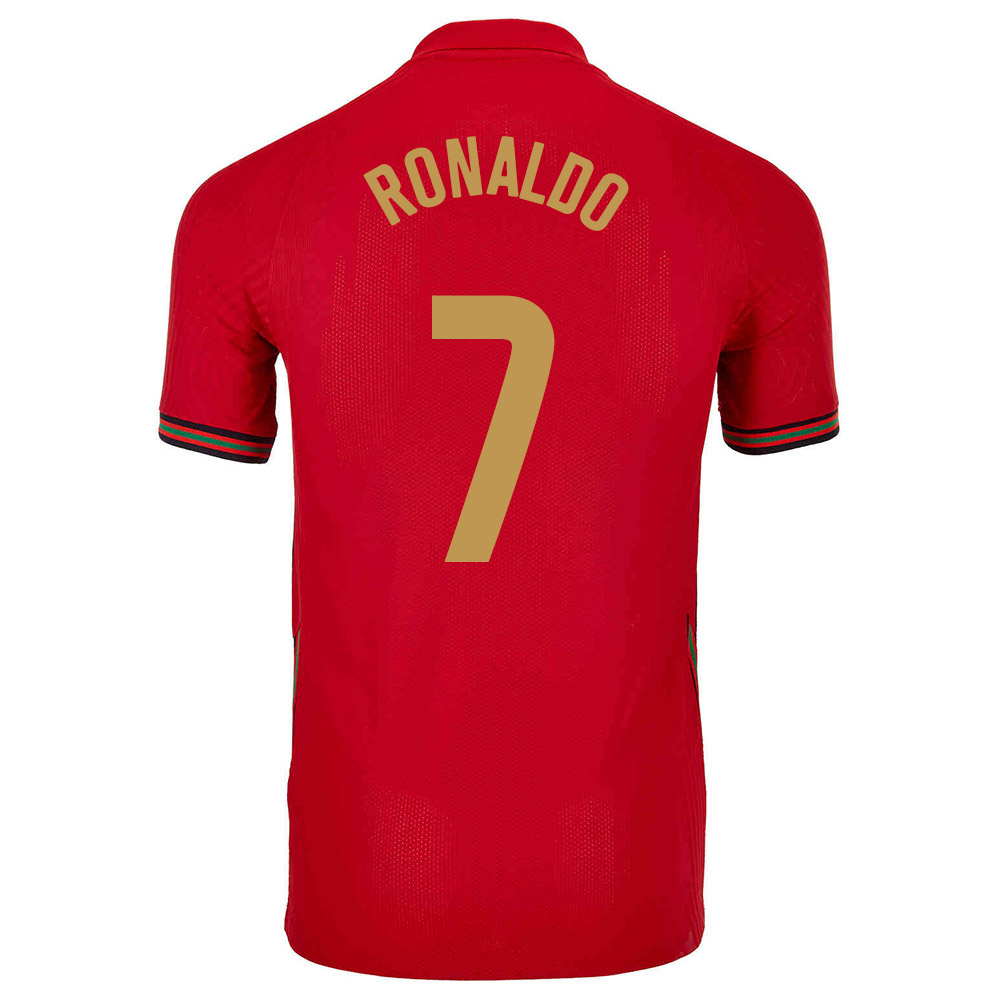 Niño Selección De Fútbol De Portugal Camiseta Cristiano Ronaldo #7 1ª Equipación Rojo 2021 Chile