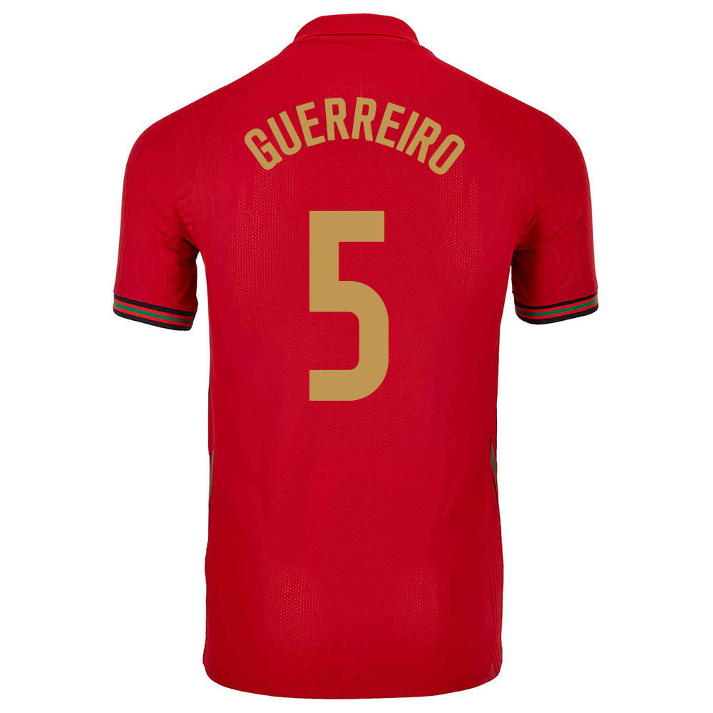 Mujer Selección De Fútbol De Portugal Camiseta Raphaël Guerreiro #5 1ª Equipación Rojo 2021 Chile