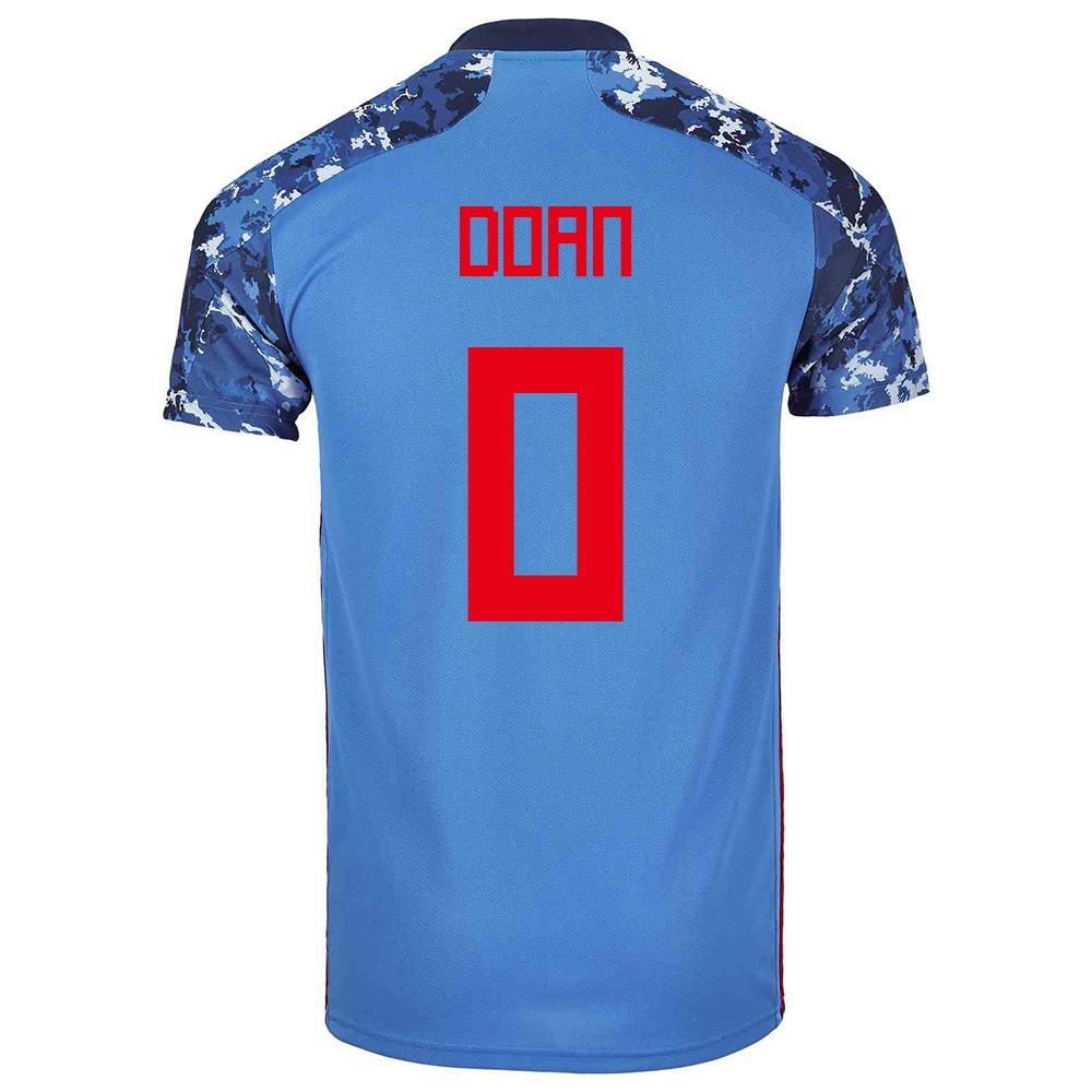 Mujer Selección De Fútbol De Japón Camiseta Ritsu Doan #0 1ª Equipación Azul Oscuro 2021 Chile