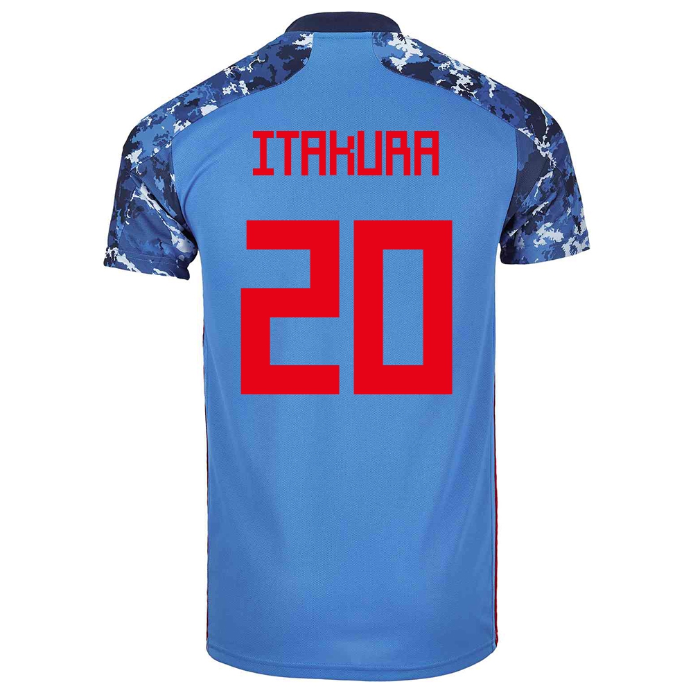 Niño Selección De Fútbol De Japón Camiseta Ko Itakura #20 1ª Equipación Azul Oscuro 2021 Chile
