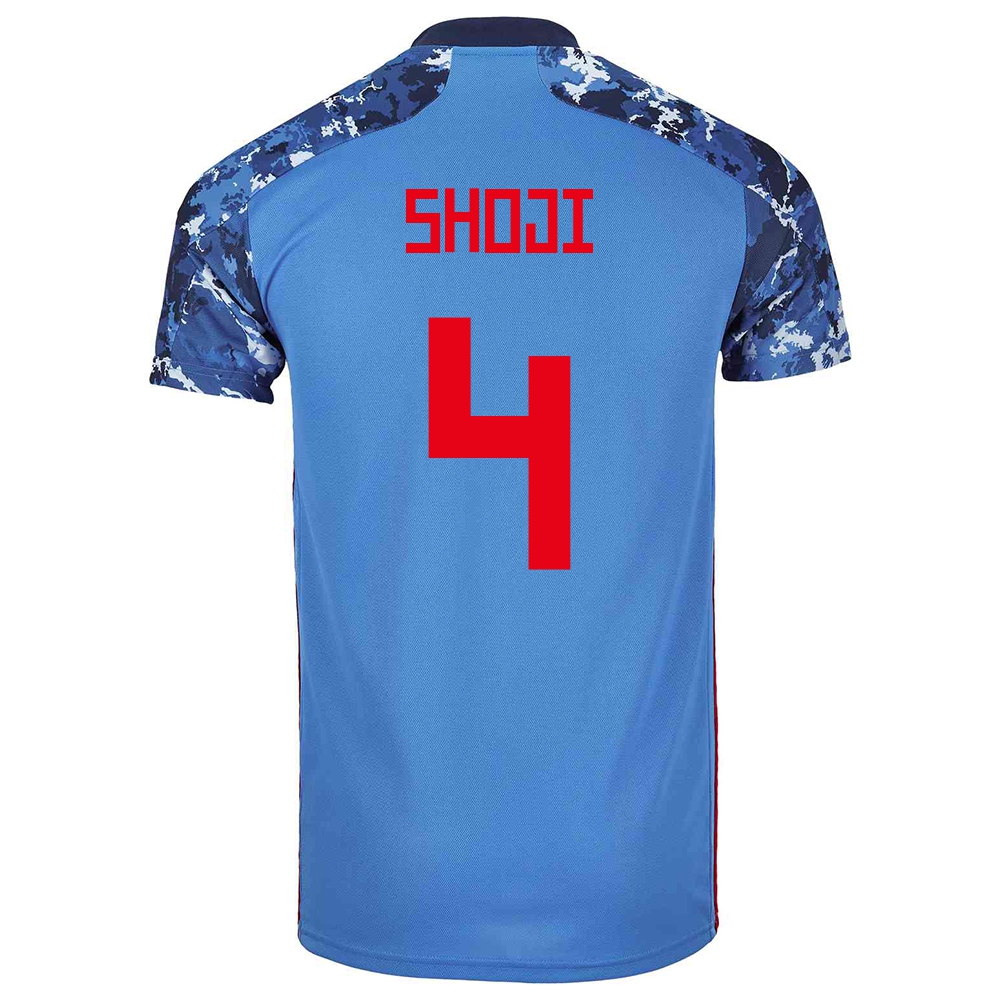 Mujer Selección De Fútbol De Japón Camiseta Gen Shoji #4 1ª Equipación Azul Oscuro 2021 Chile