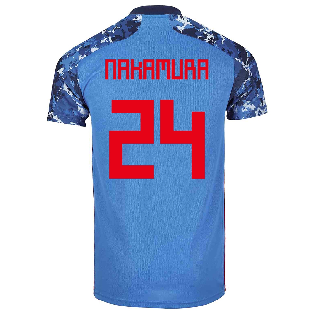 Mujer Selección De Fútbol De Japón Camiseta Kosuke Nakamura #24 1ª Equipación Azul Oscuro 2021 Chile