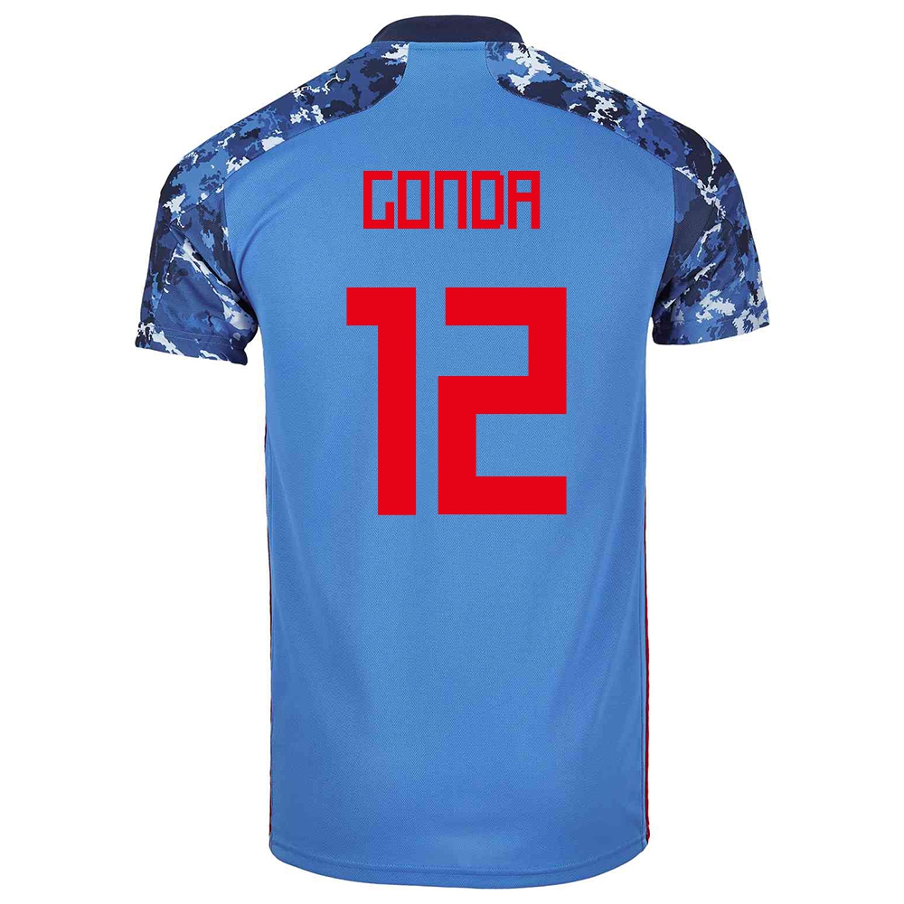 Niño Selección De Fútbol De Japón Camiseta Shuichi Gonda #12 1ª Equipación Azul Oscuro 2021 Chile