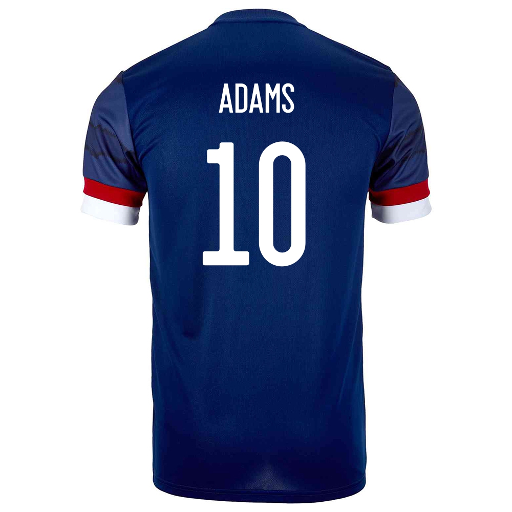 Niño Selección De Fútbol De Escocia Camiseta Che Adams #10 1ª Equipación Azul Oscuro 2021 Chile