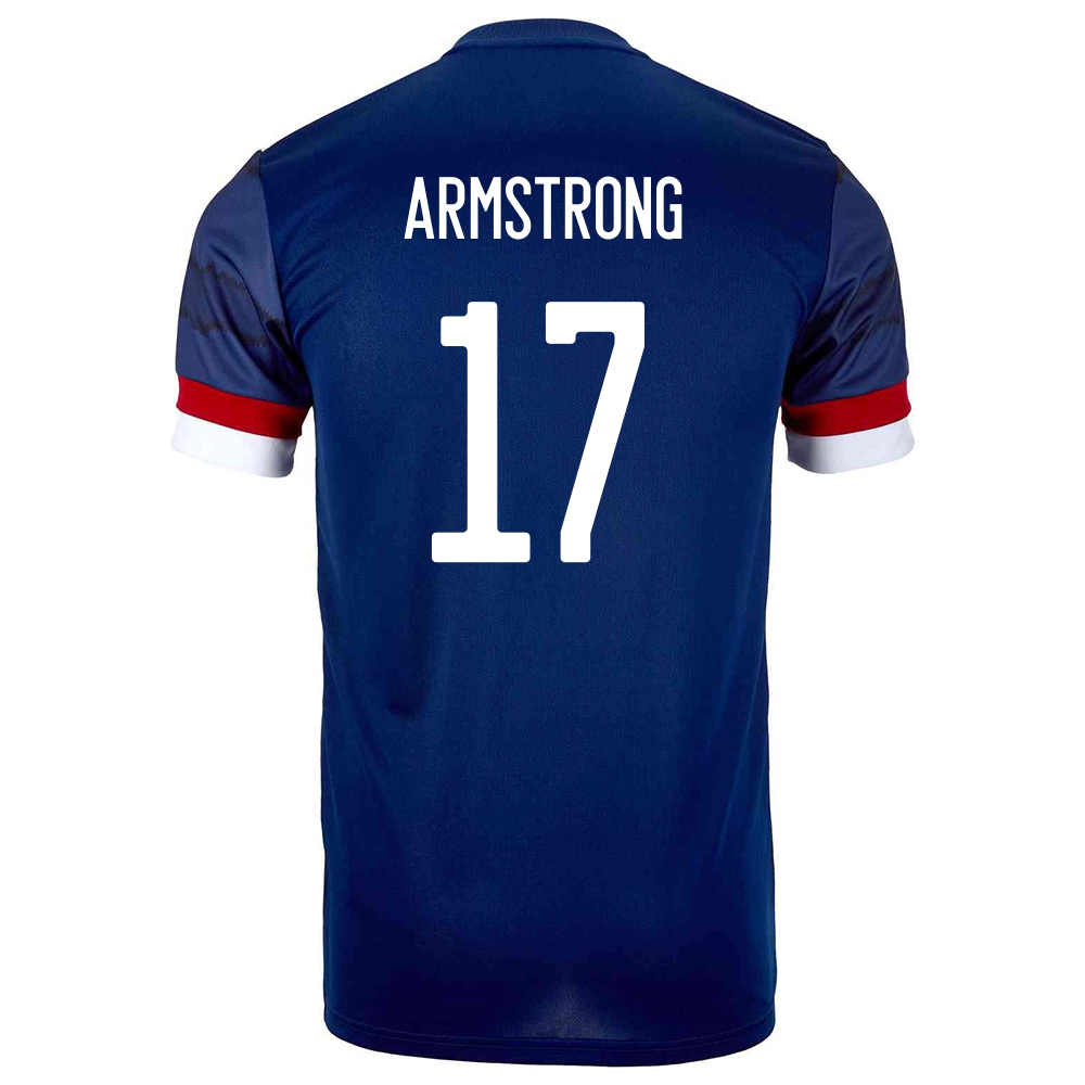 Hombre Selección De Fútbol De Escocia Camiseta Stuart Armstrong #17 1ª Equipación Azul Oscuro 2021 Chile