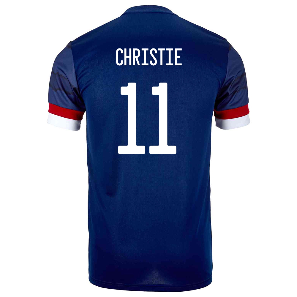 Mujer Selección De Fútbol De Escocia Camiseta Ryan Christie #11 1ª Equipación Azul Oscuro 2021 Chile