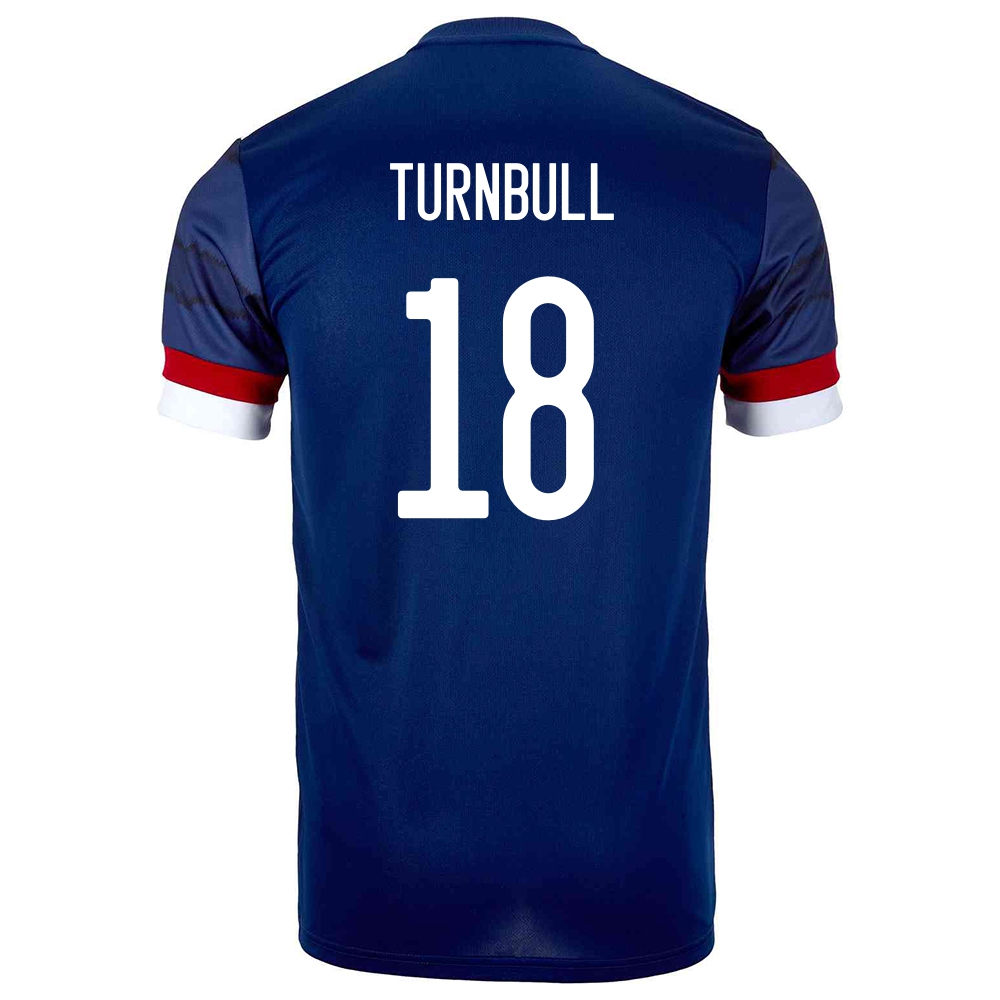 Niño Selección De Fútbol De Escocia Camiseta David Turnbull #18 1ª Equipación Azul Oscuro 2021 Chile