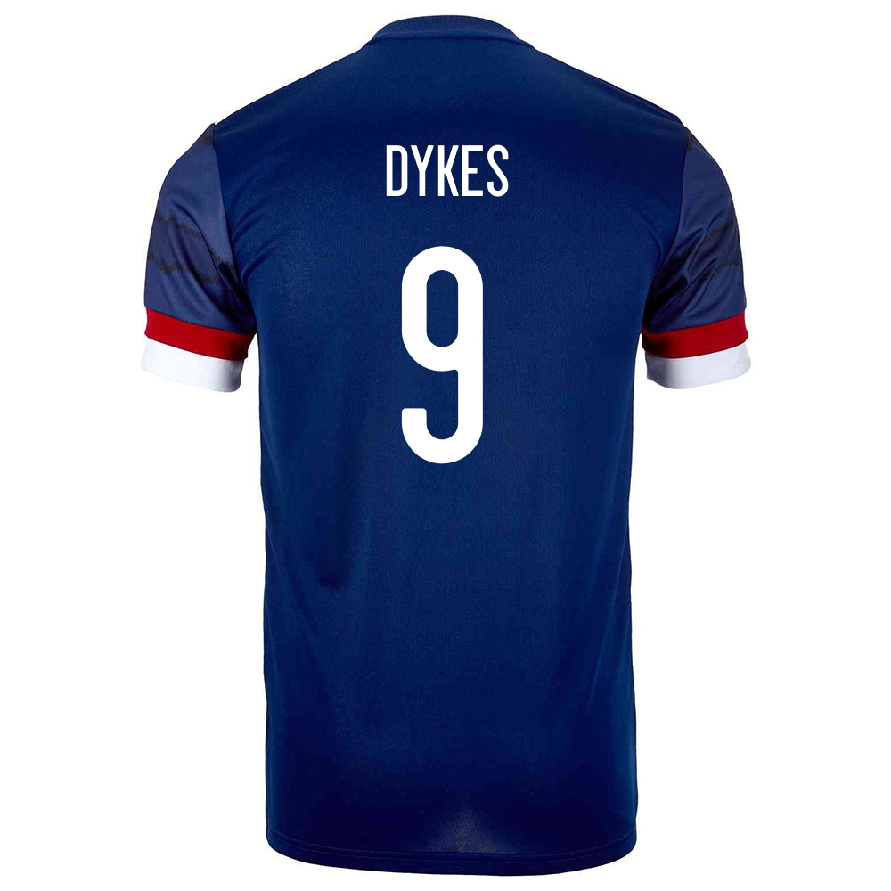 Niño Selección De Fútbol De Escocia Camiseta Lyndon Dykes #9 1ª Equipación Azul Oscuro 2021 Chile