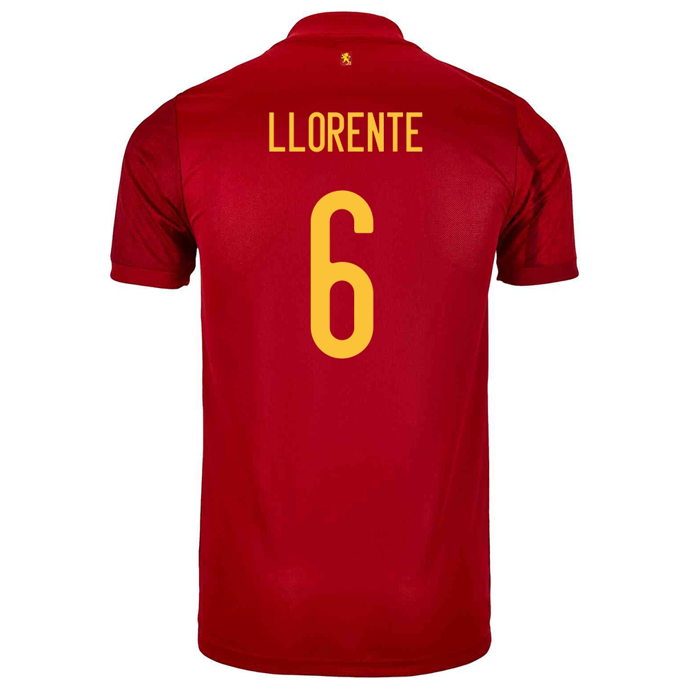 Niño Selección De Fútbol De España Camiseta Marcos Llorente #6 1ª Equipación Rojo 2021 Chile