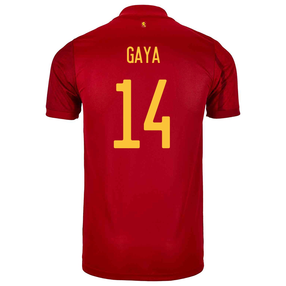 Mujer Selección De Fútbol De España Camiseta Jose Gaya #14 1ª Equipación Rojo 2021 Chile