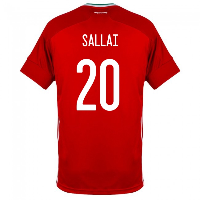 Niño Selección De Fútbol De Hungría Camiseta Roland Sallai #20 1ª Equipación Rojo 2021 Chile
