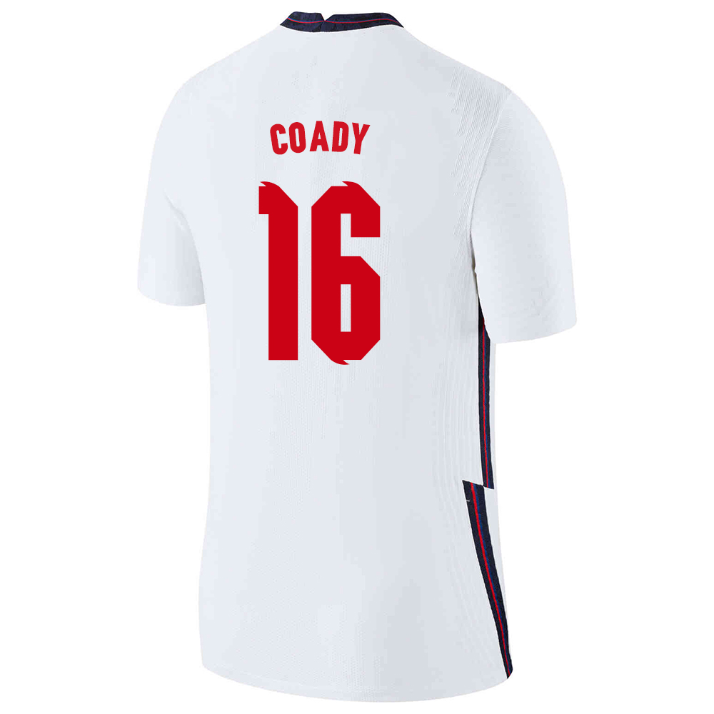 Mujer Selección de fútbol de Inglaterra Camiseta Conor Coady #16 1ª Equipación Blanco 2021 Chile