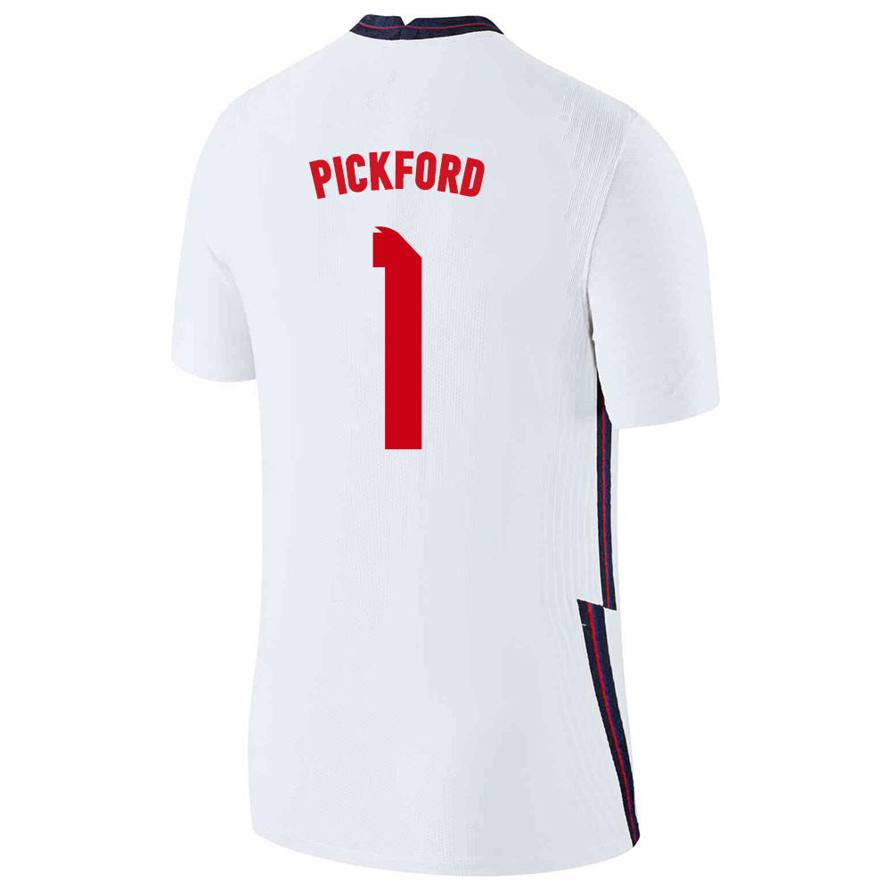 Mujer Selección de fútbol de Inglaterra Camiseta Jordan Pickford #1 1ª Equipación Blanco 2021 Chile