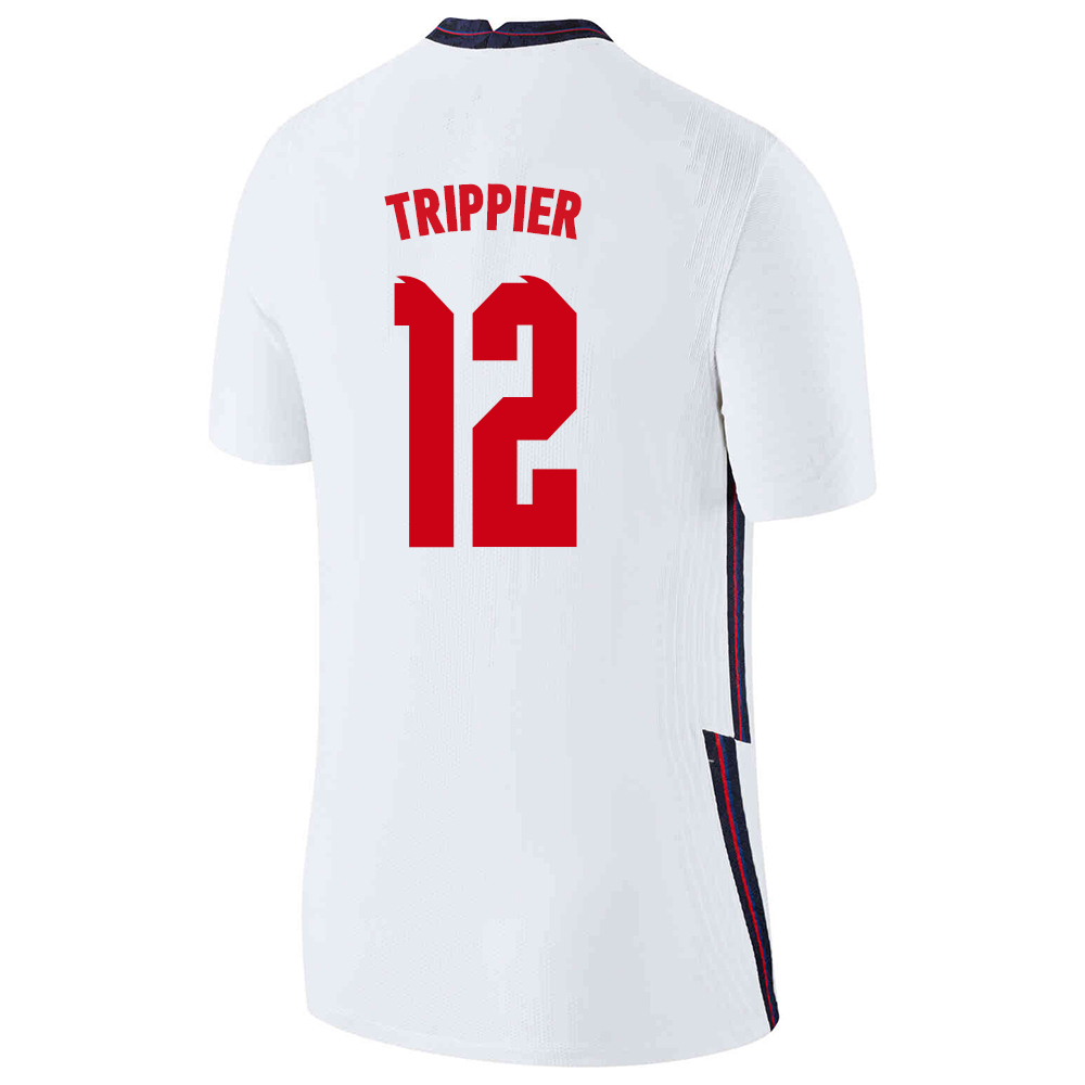 Mujer Selección de fútbol de Inglaterra Camiseta Kieran Trippier #12 1ª Equipación Blanco 2021 Chile