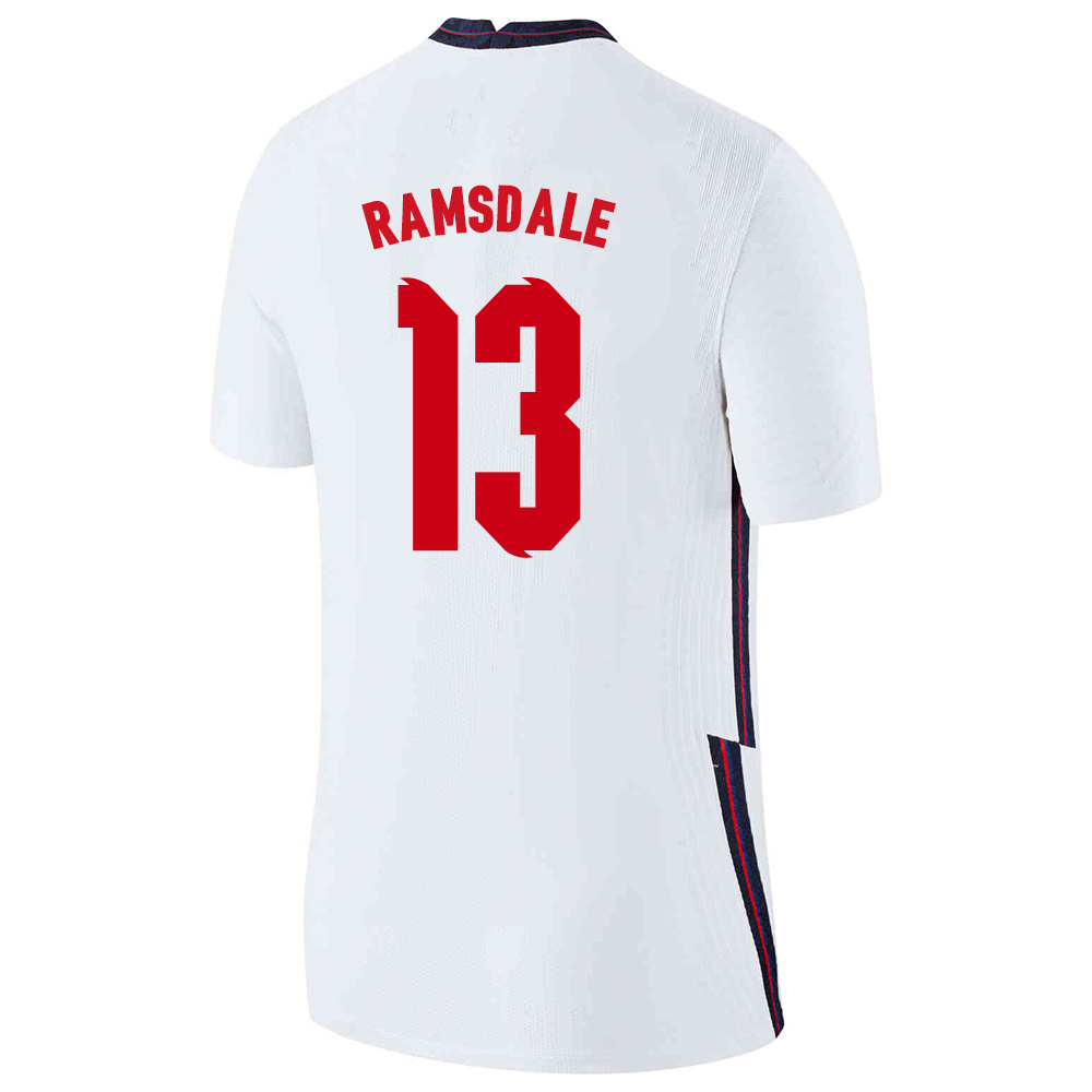 Niño Selección De Fútbol De Inglaterra Camiseta Aaron Ramsdale #13 1ª Equipación Blanco 2021 Chile