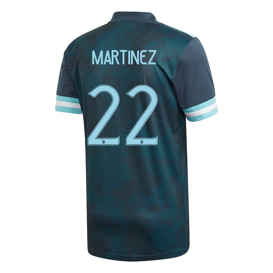 Mujer Selección de fútbol de Argentina Camiseta Lautaro Martinez #22 2ª Equipación Azul oscuro 2021 Chile
