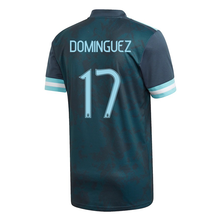 Mujer Selección de fútbol de Argentina Camiseta Nicolas Dominguez #17 2ª Equipación Azul oscuro 2021 Chile