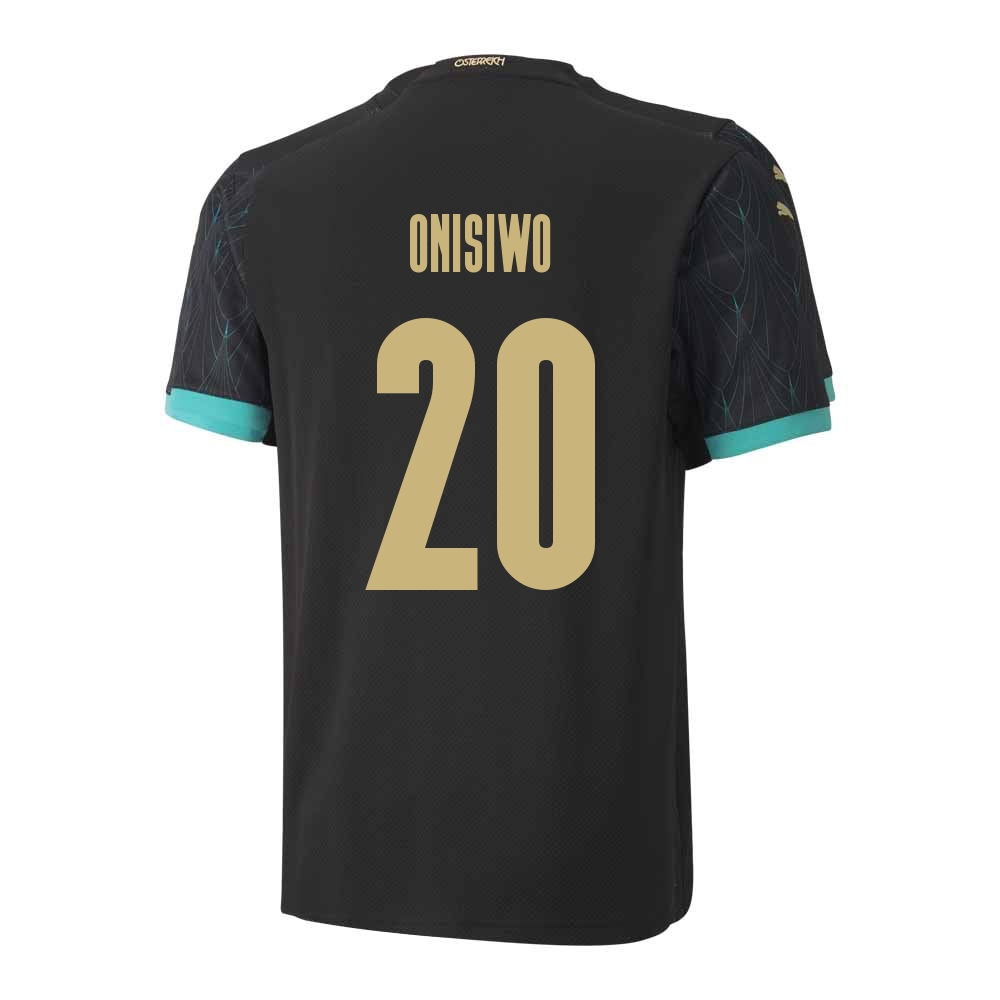 Mujer Selección de fútbol de Austria Camiseta Karim Onisiwo #20 2ª Equipación Negro 2021 Chile
