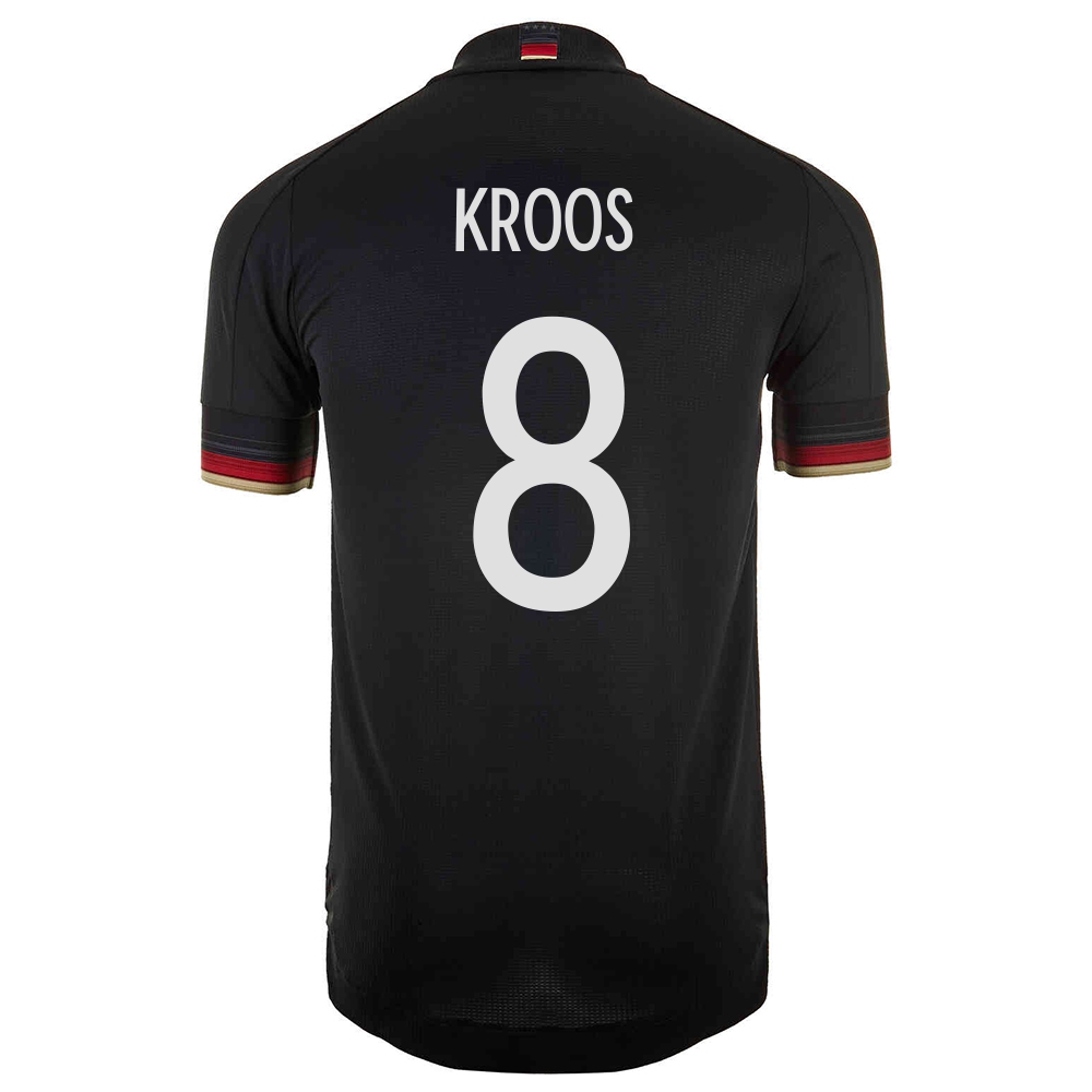 Mujer Selección de fútbol de Alemania Camiseta Toni Kroos #8 2ª Equipación Negro 2021 Chile