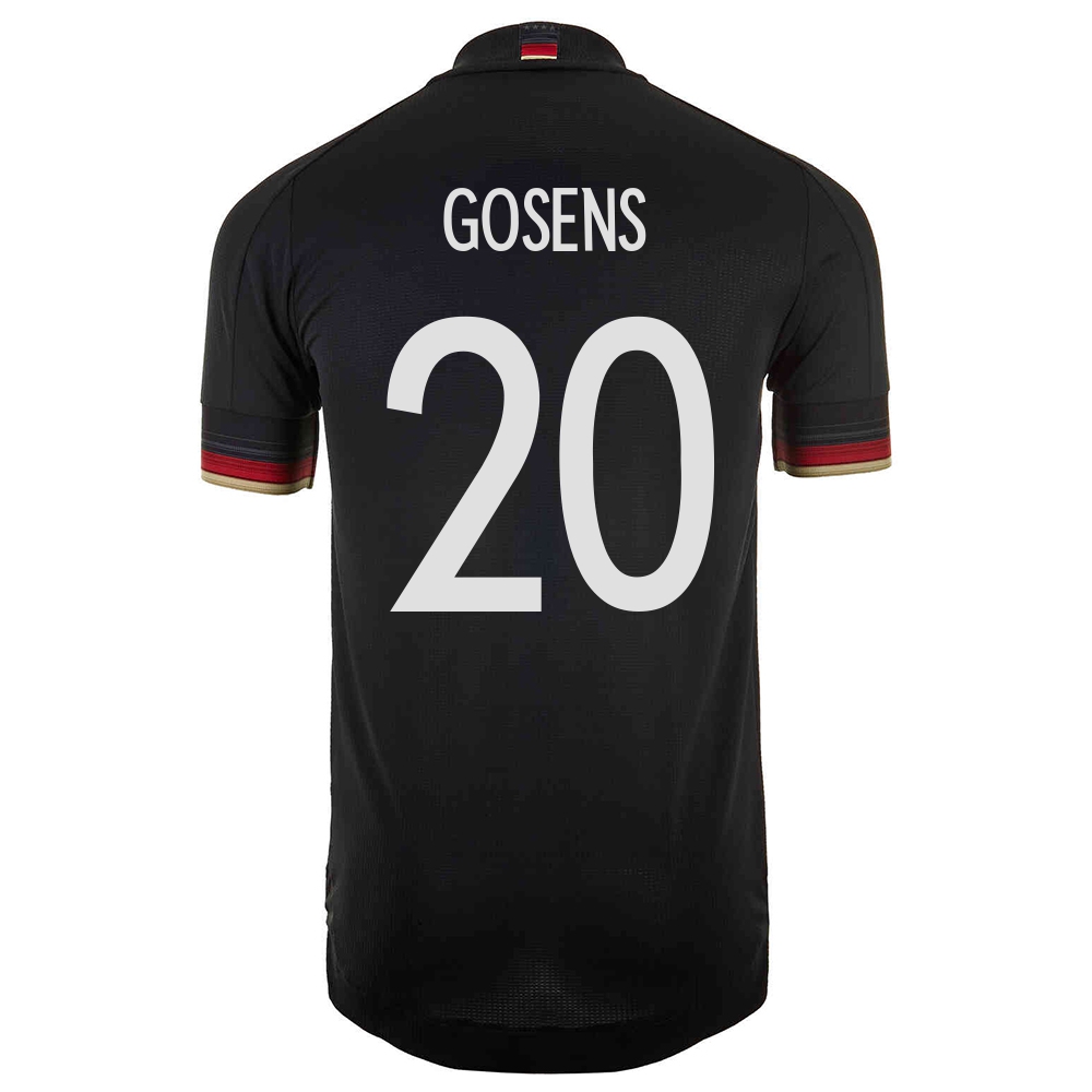 Mujer Selección de fútbol de Alemania Camiseta Robin Gosens #20 2ª Equipación Negro 2021 Chile