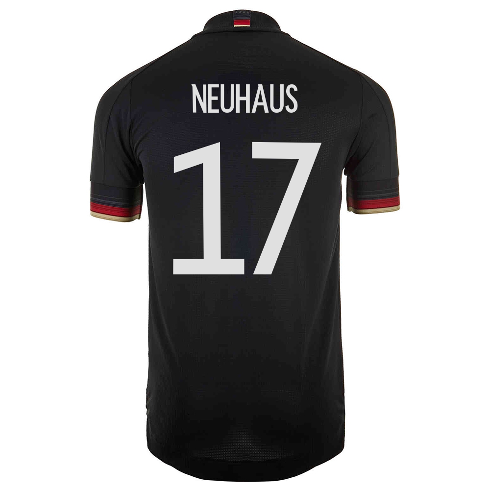 Mujer Selección De Fútbol De Alemania Camiseta Florian Neuhaus #17 2ª Equipación Negro 2021 Chile