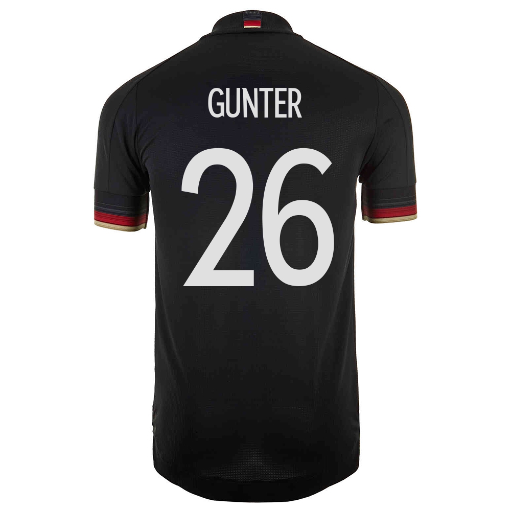 Mujer Selección De Fútbol De Alemania Camiseta Christian Gunter #26 2ª Equipación Negro 2021 Chile
