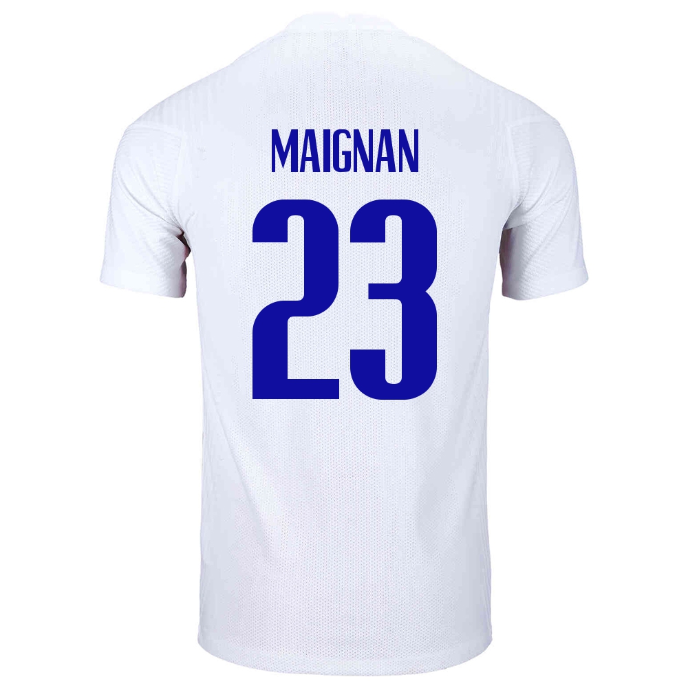 Mujer Selección de fútbol de Francia Camiseta Mike Maignan #23 2ª Equipación Blanco 2021 Chile