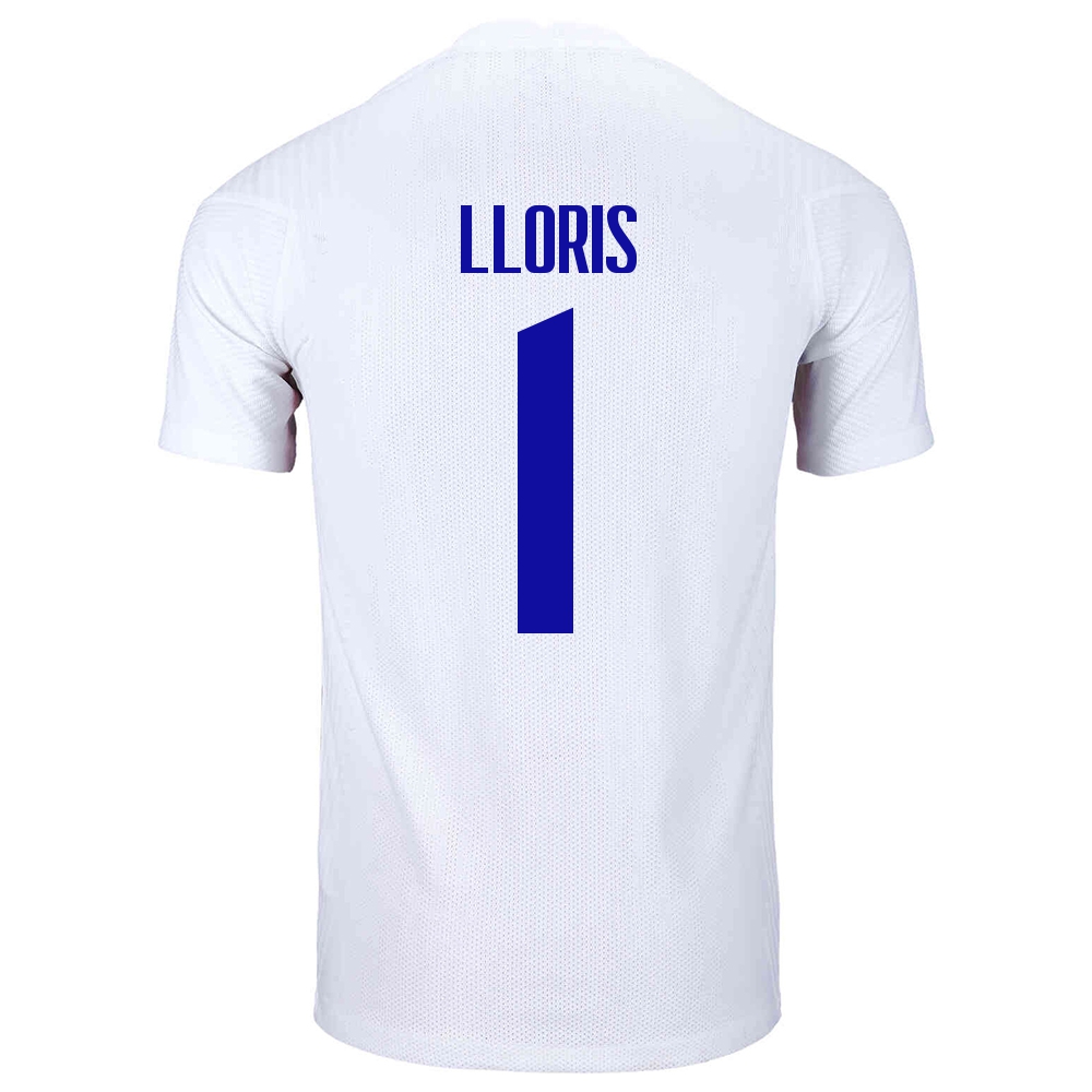 Mujer Selección De Fútbol De Francia Camiseta Hugo Lloris #1 2ª Equipación Blanco 2021 Chile