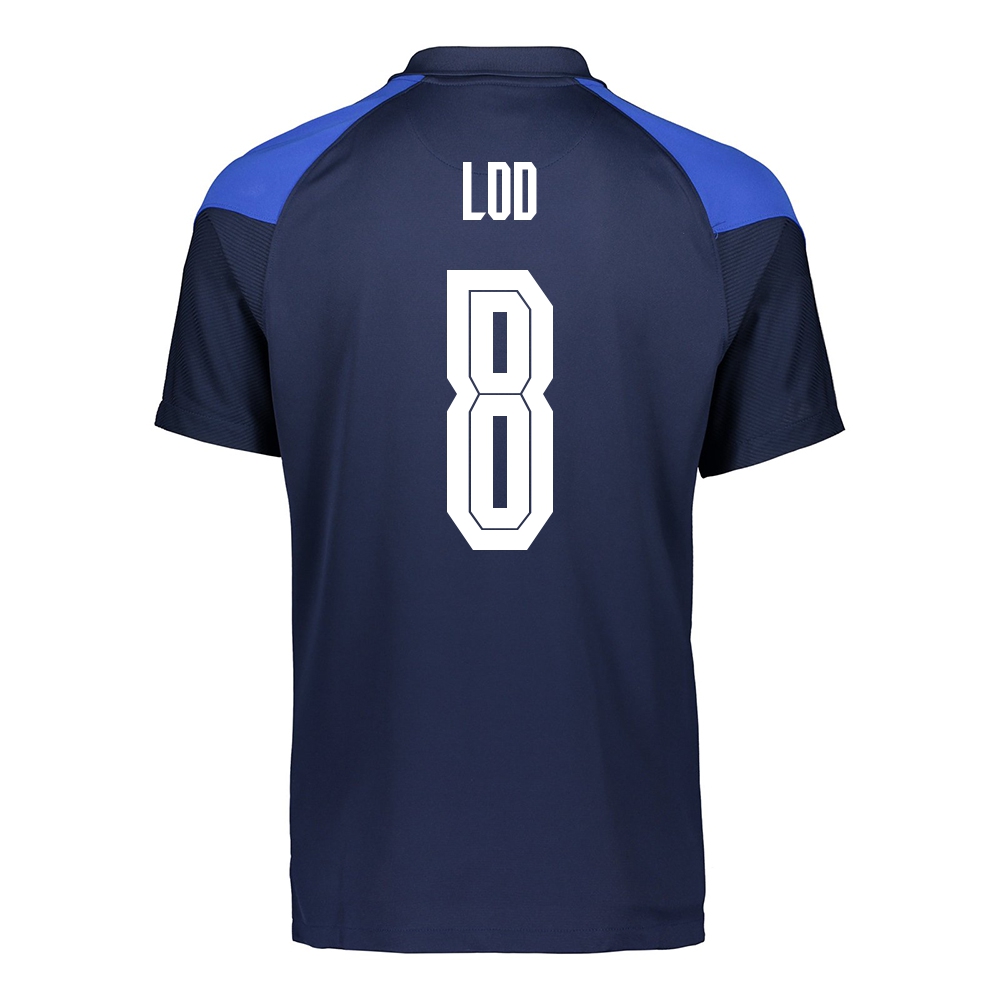 Mujer Selección de fútbol de Finlandia Camiseta Robin Lod #8 2ª Equipación Azul oscuro 2021 Chile