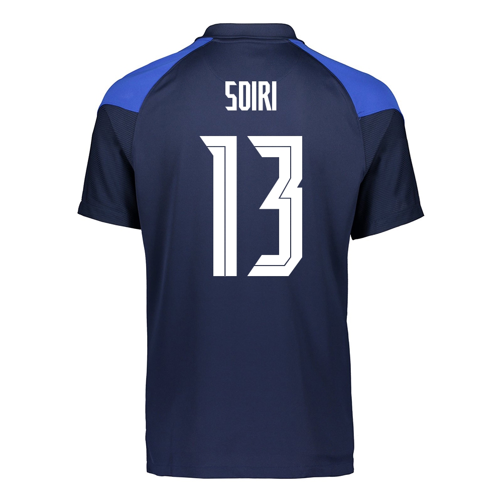 Mujer Selección de fútbol de Finlandia Camiseta Pyry Soiri #13 2ª Equipación Azul oscuro 2021 Chile