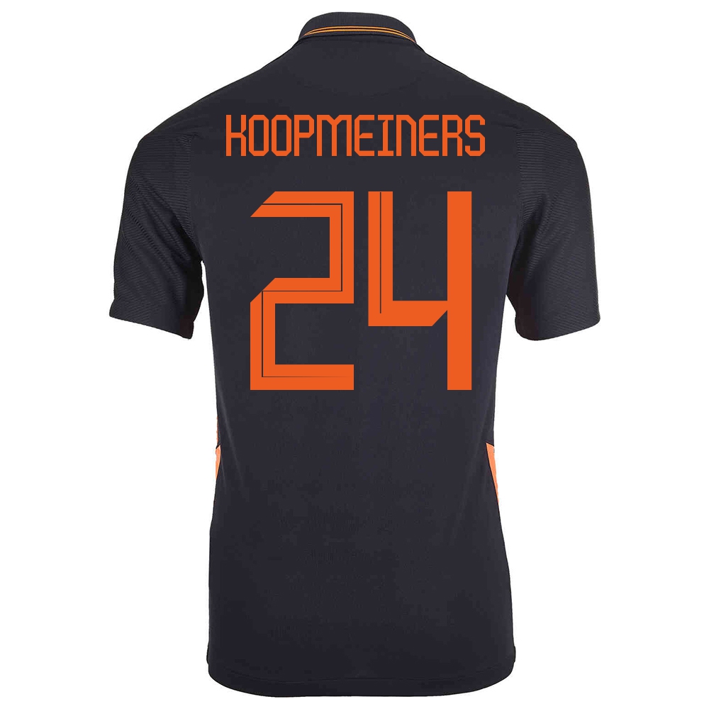 Mujer Selección de fútbol de los Países Bajos Camiseta Teun Koopmeiners #24 2ª Equipación Negro 2021 Chile
