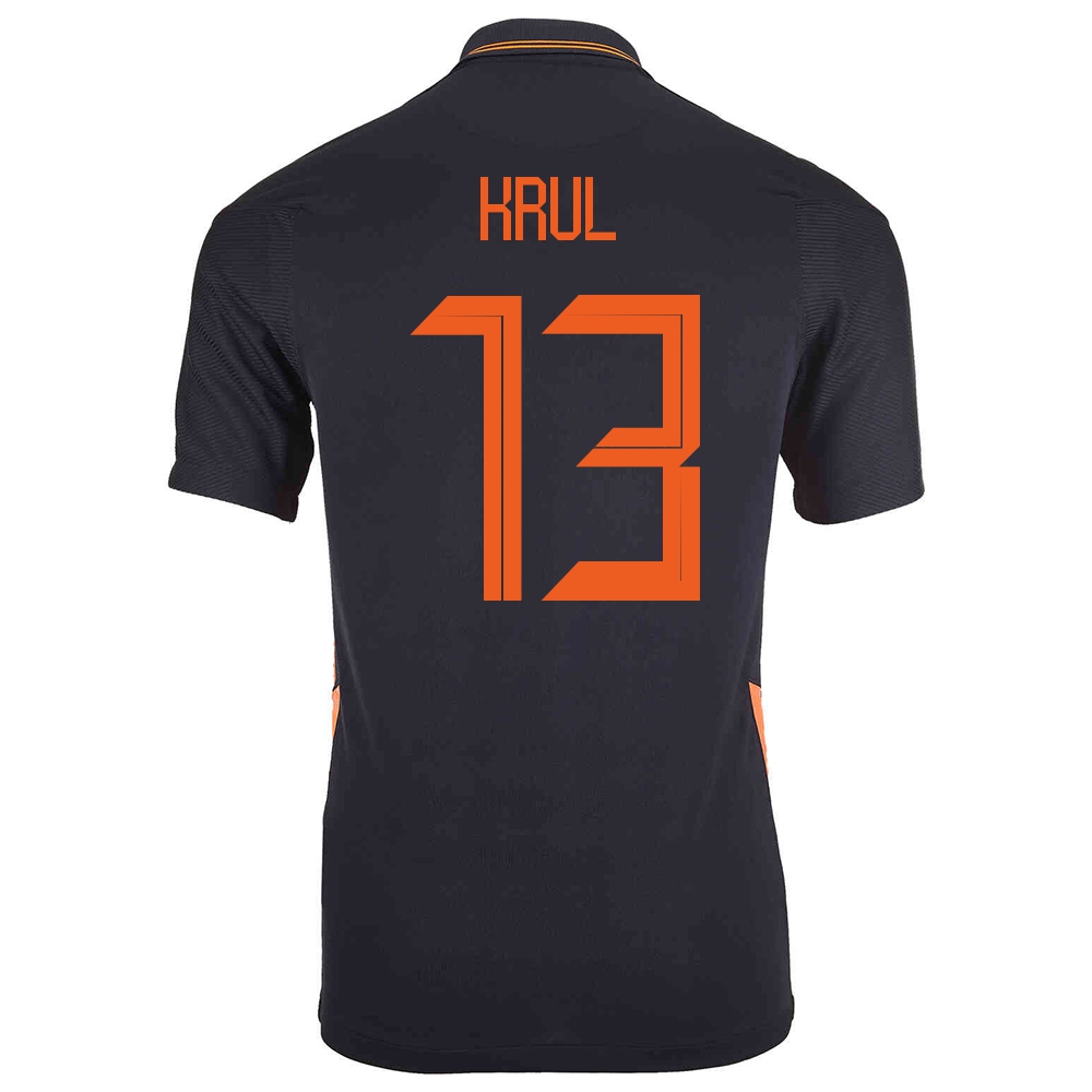 Mujer Selección de fútbol de los Países Bajos Camiseta Tim Krul #13 2ª Equipación Negro 2021 Chile
