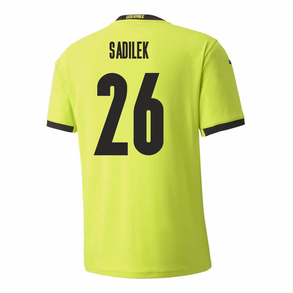 Mujer Selección de fútbol de la República Checa Camiseta Michal Sadilek #26 2ª Equipación Verde claro 2021 Chile
