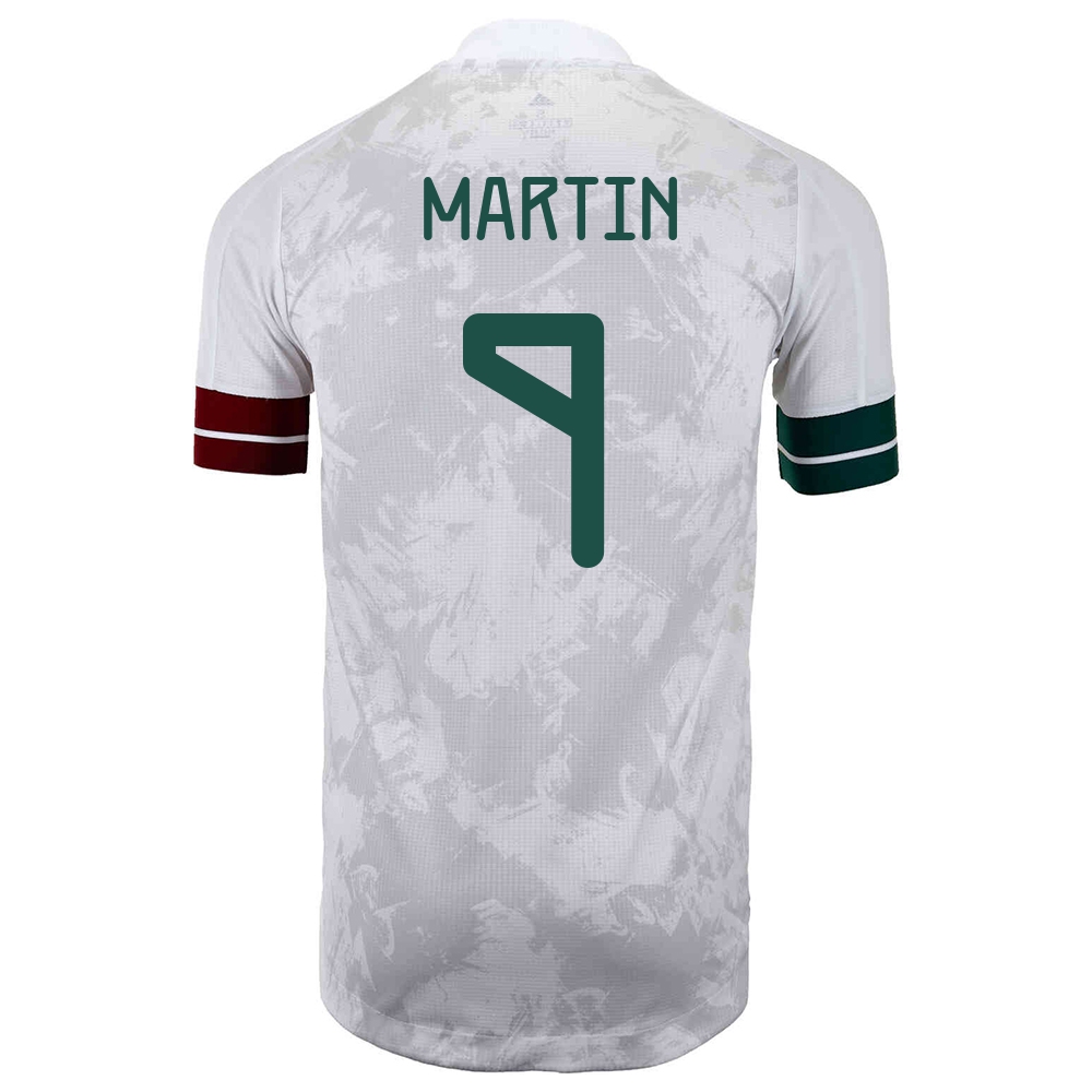 Mujer Selección de fútbol de México Camiseta Henry Martin #9 2ª Equipación Blanco negro 2021 Chile