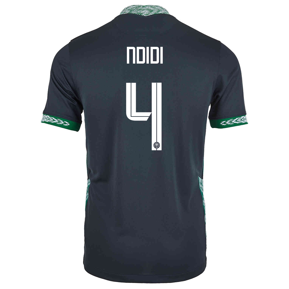 Mujer Selección de fútbol de Nigeria Camiseta Wilfred Ndidi #4 2ª Equipación Negro 2021 Chile