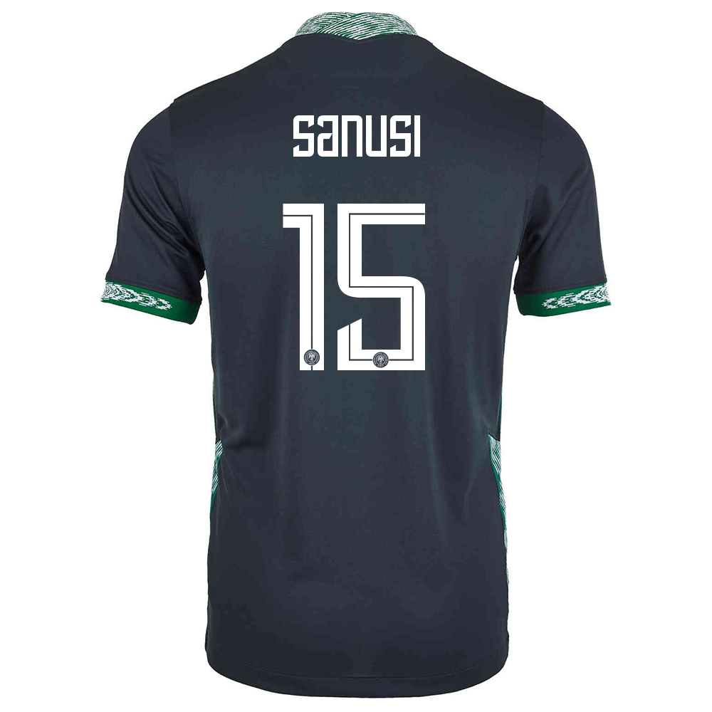 Mujer Selección de fútbol de Nigeria Camiseta Zaidu Sanusi #15 2ª Equipación Negro 2021 Chile