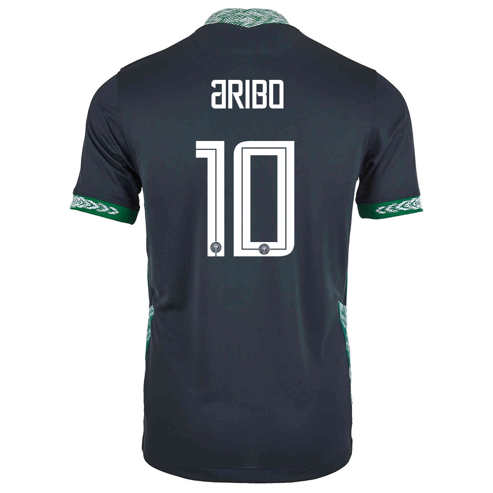 Niño Selección De Fútbol De Nigeria Camiseta Joe Aribo #10 2ª Equipación Negro 2021 Chile