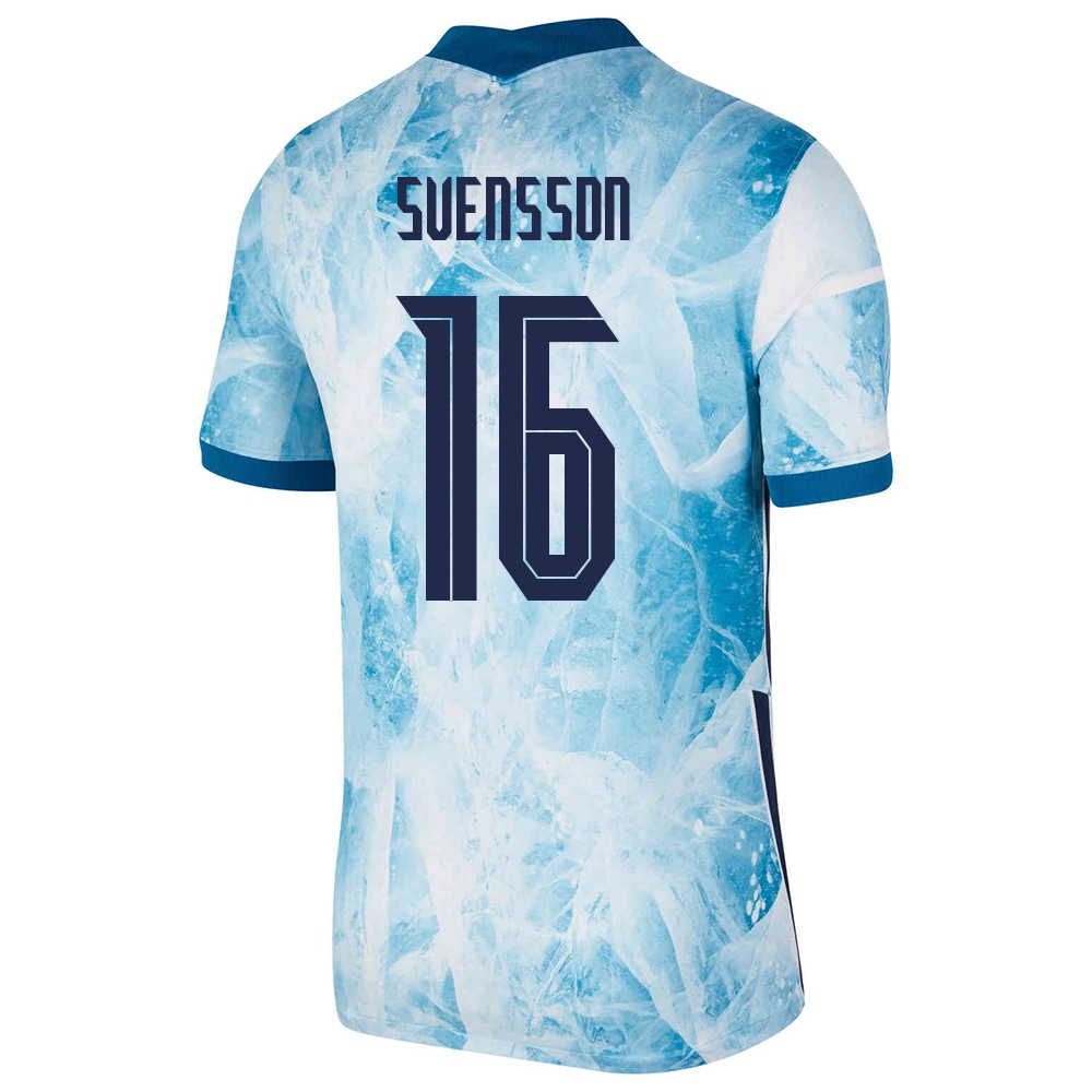 Mujer Selección de fútbol de Noruega Camiseta Jonas Svensson #16 2ª Equipación Azul claro 2021 Chile