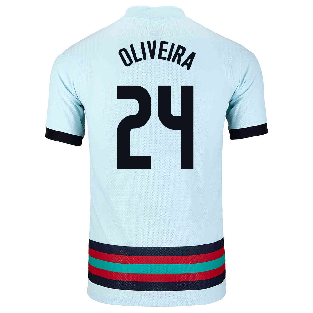 Mujer Selección de fútbol de Portugal Camiseta Sergio Oliveira #24 2ª Equipación Azul claro 2021 Chile