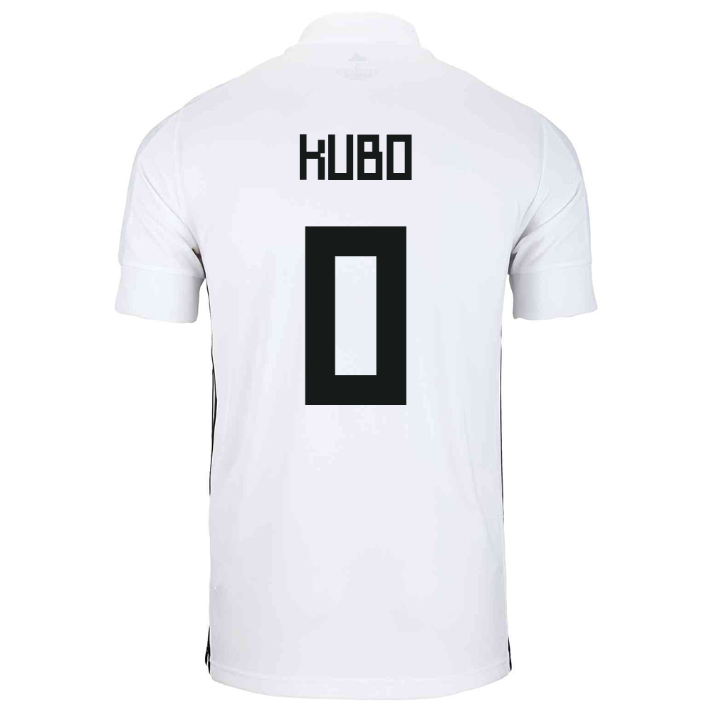 Mujer Selección De Fútbol De Japón Camiseta Takefusa Kubo #0 2ª Equipación Blanco 2021 Chile