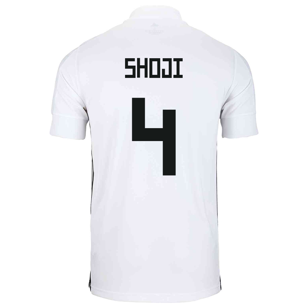 Mujer Selección de fútbol de Japón Camiseta Gen Shoji #4 2ª Equipación Blanco 2021 Chile