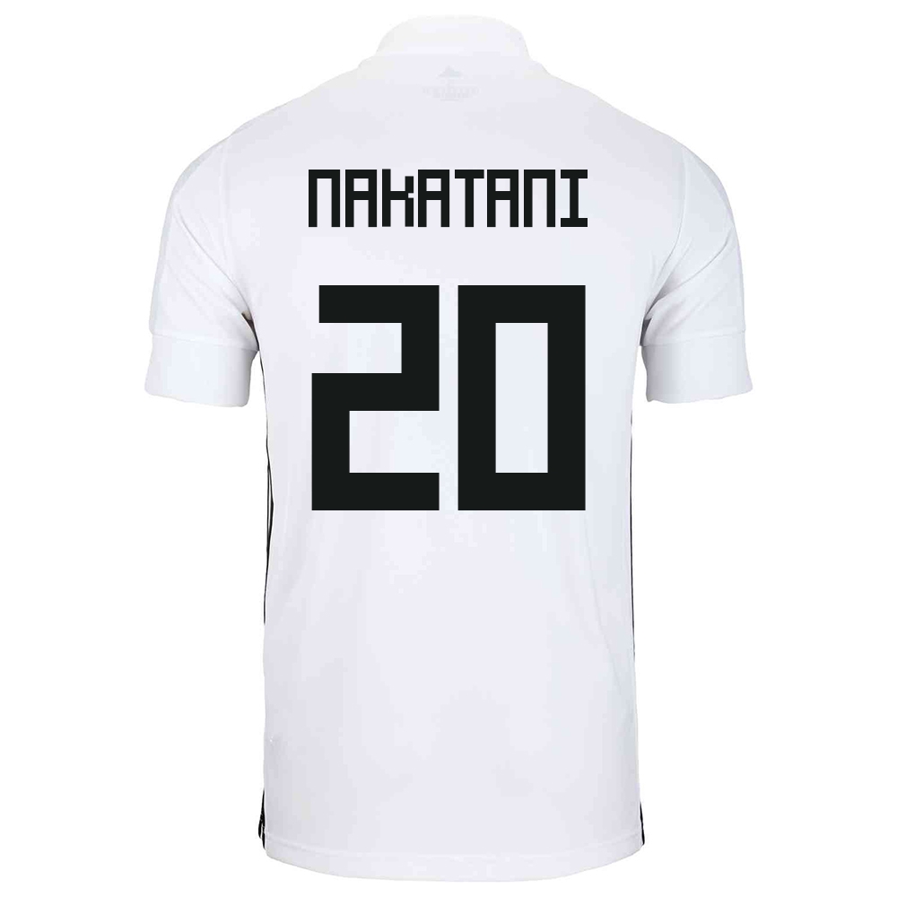 Mujer Selección De Fútbol De Japón Camiseta Shinnosuke Nakatani #20 2ª Equipación Blanco 2021 Chile