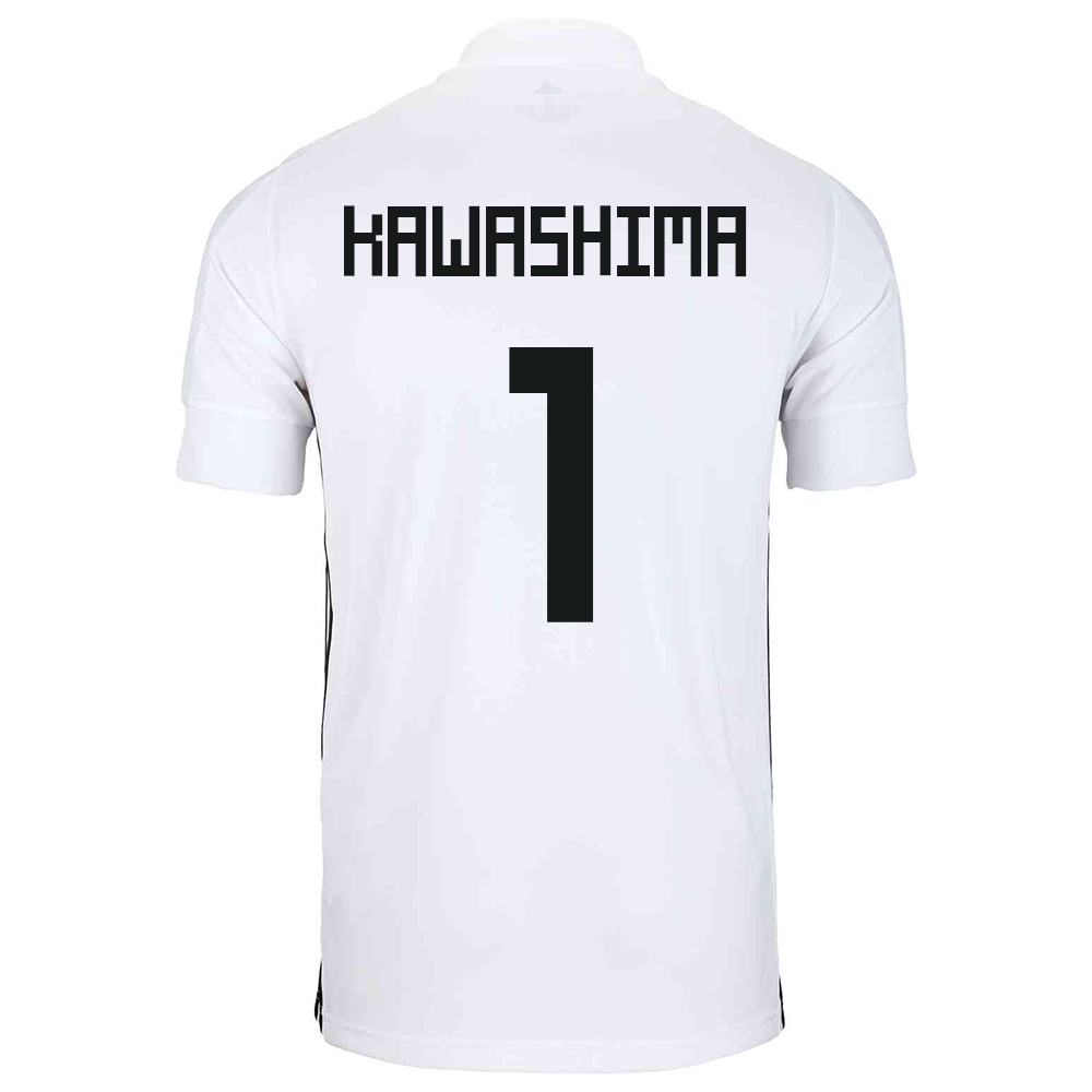 Mujer Selección de fútbol de Japón Camiseta Eiji Kawashima #1 2ª Equipación Blanco 2021 Chile