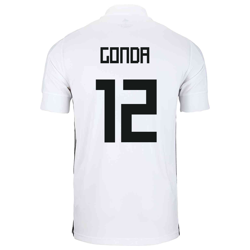 Mujer Selección de fútbol de Japón Camiseta Shuichi Gonda #12 2ª Equipación Blanco 2021 Chile